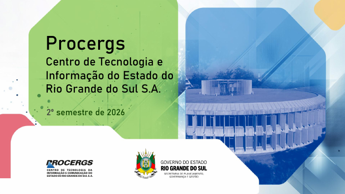 Capa da apresentação institucional PROCERGS 2026